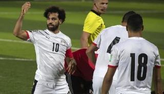 محمد صلاح مع منتخب مصر