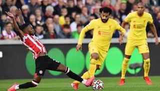محمد صلاح نجم ليفربول أمام برينتفورد