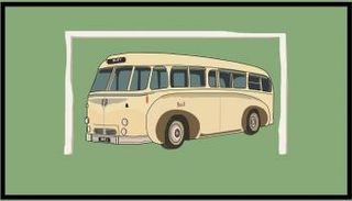 حافلة أمام المرمى