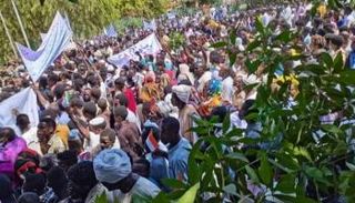 جانب من احتجاجات التكتل الجديد بالسودان