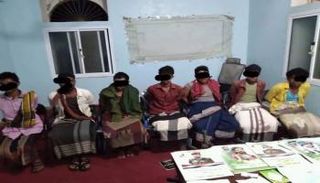 عناصر الخلية الحوثية في أبين