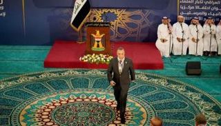 الكاظمي في جامع أبي حنيفة النعمان باحتفالية للمولد النبوي