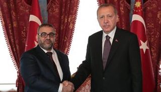 خالد المشري ورجب طيب أردوغان - أرشيفية