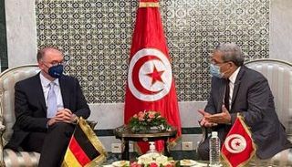 وزير خارجية تونس خلال لقاء وزير الدولة الألماني للشؤون الخارجية