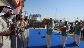 فعاليات فلكلورية بافتتاح معرض البصرة الدولي للكتاب