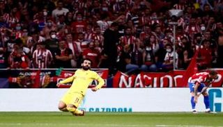 احتفال محمد صلاح أمام أتلتيكو مدريد