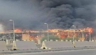 حريق سوق الكريمية بطرابلس