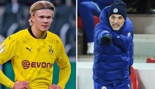 توماس توخيل مدرب تشيلسي مع إيرلينج هالاند