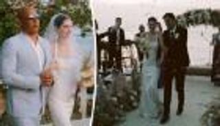 صور وفيديو.. فين ديزل يسلم ابنة بول ووكر إلى عريسها