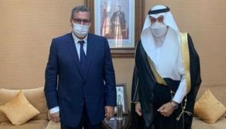 عزيز أخنوش، رفقة السفير السعودي لدى المغرب - أرشيفية