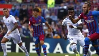 سقوط برشلونة في كامب نو ضد ريال مدريد