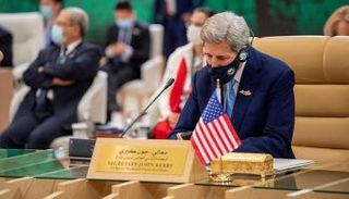 جون كيري خلال كلمته بقمة مبادرة الشرق الأوسط الأخضر