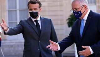 ماكرون ورئيس وزراء أستراليا- أرشيفية