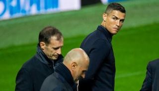 كريستيانو رونالدو وأليجري في يوفنتوس