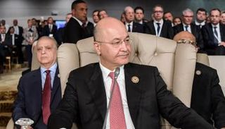 صالح خلال مشاركة العراق في مؤتمر باريس للمناخ