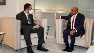 الجابر خلال لقاء مع عبدالله شاهد