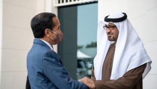 الشيخ محمد بن زايد آل نهيان ورئيس إندونيسيا