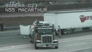 سرقة الشاحنة أدت إلى فوضى مرورية عارمة في لوس أنجلوس