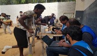 لاجئين أفارقة في ليبيا 