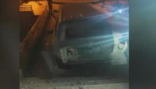 سيارة محطمة جراء محاولة الاغتيال الفاشلة للكاظمي