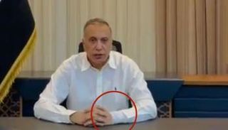 الكاظمي في أول ظهور عقب محاولة الاغتيال