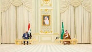 لقاء سابق لولي العهد السعودي الأمير محمد بن سلمان ورئيس وزراء العراق