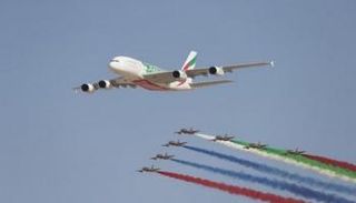 احتفالات بنسخة سابقة من معرض دبي للطيران