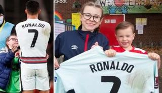 كريستيانو رونالدو والمشجعة الأيرلندية