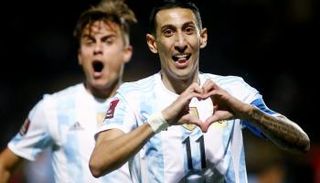 فرحة الأرجنتين بالفوز على أوروجواي