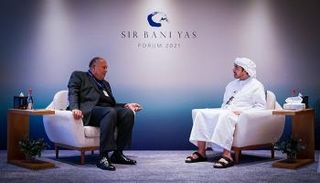 لقاء الشيخ عبدالله بن زايد آل نهيان وسامح شكري