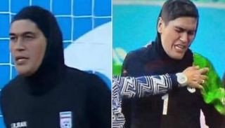 زهرة قدي حارسة منتخب إيران للسيدات