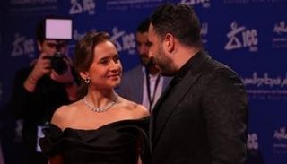 نيللي كريم وزوجها هشام عاشور