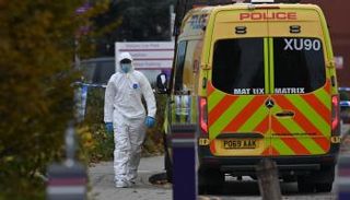 الشرطة في موقع تفجير ليفربول "أ ف ب"