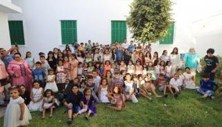 جانب من الأطفال المستفيدين من ورش منتدى أصيلة