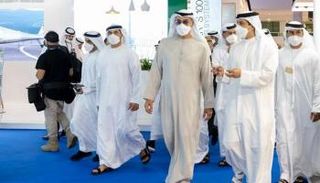 الشيخ محمد بن زايد في زيارة لمعرض دبي للطيران - أرشيفية