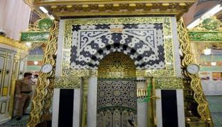الروضة الشريفة في المسجد النبوي