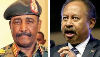 عبدالفتاح البرهان وعبدالله حمدوك- أرشيفية