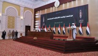 جانب من مراسم توقيع الاتفاق السياسي بالسودان