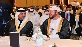 الشيخ منصور بن زايد آل نهيان وأسعد بن طارق آل سعيد