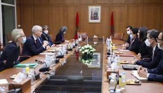 جانب من اجتماعات وزير التجارة الخارجية الفرنسي مع الحكومة المغربية