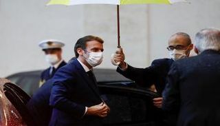 الرئيس الفرنسي إيمانويل ماكرون في إيطاليا