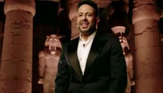 محمد حماقي في حفل افتتاح طريق الكباش