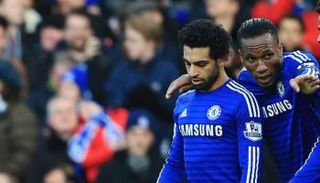 محمد صلاح وديدييه دروجبا في تشيلسي