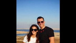 دنيا سمير غانم مع زوجها رامي رضوان