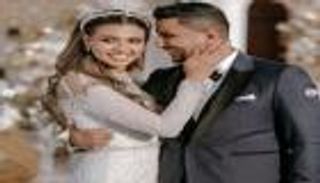 الصور الأولى من عقد قران اليوتيوبر المصري علي غزلان وملكة الجمال فرح