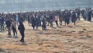 جانب من احتجاجات المياه في أصفهان