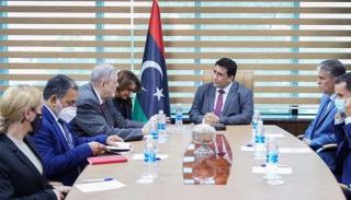 جانب من لقاء المنفي والمبعوث الأممي