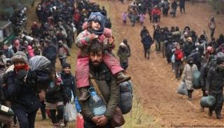 مهاجرون عند الحدود البلاروسية