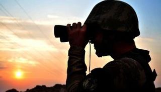 جندي تركي في منطقة حدود سوريا