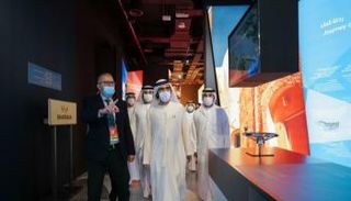 محمد بن راشد يزور جناح الجزائر في إكسبو 2020 دبي